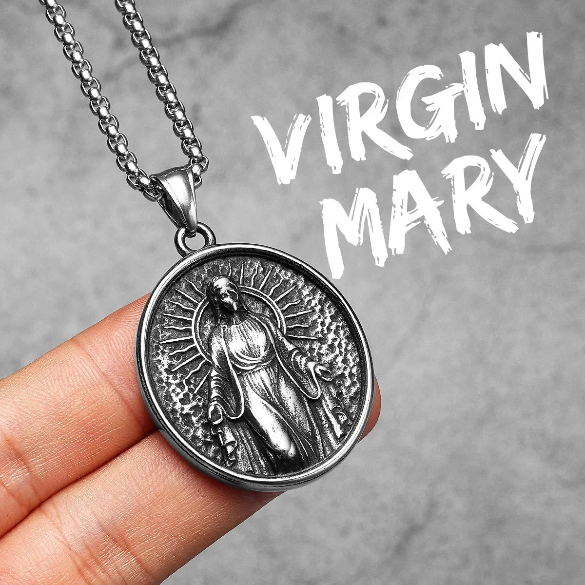 Hall Of Saints | 316L Solid Stainless Steel Holy Father Joseph Saint Pendant Collection