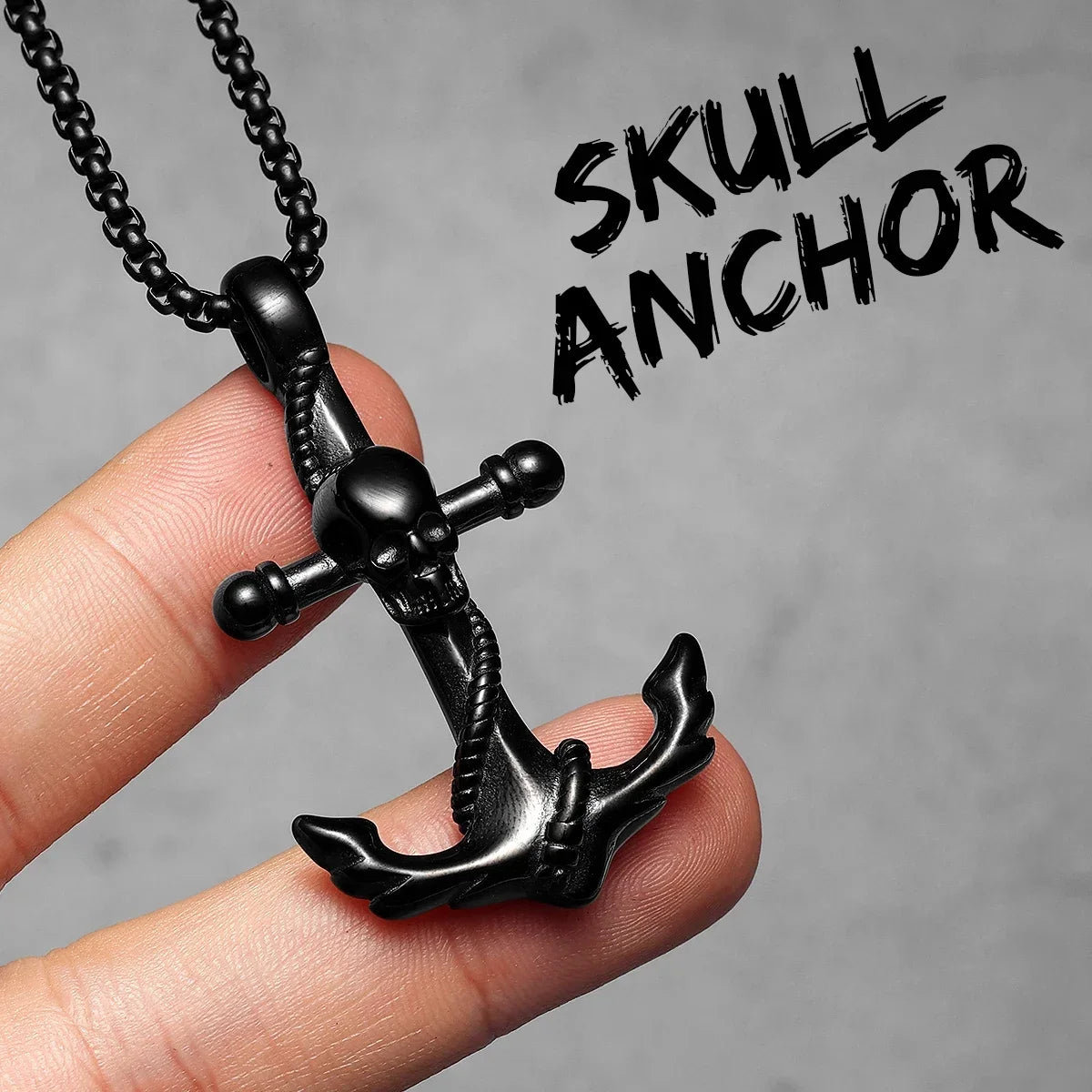 Pirate Collection | 316L No Fade Solid Stainless Steel Anchor Skull Street Wear Pendants