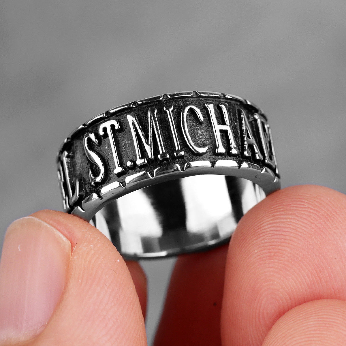 Rings Of Protection | 316L No Fade Stainless Steel St.Michael Archangel Rings