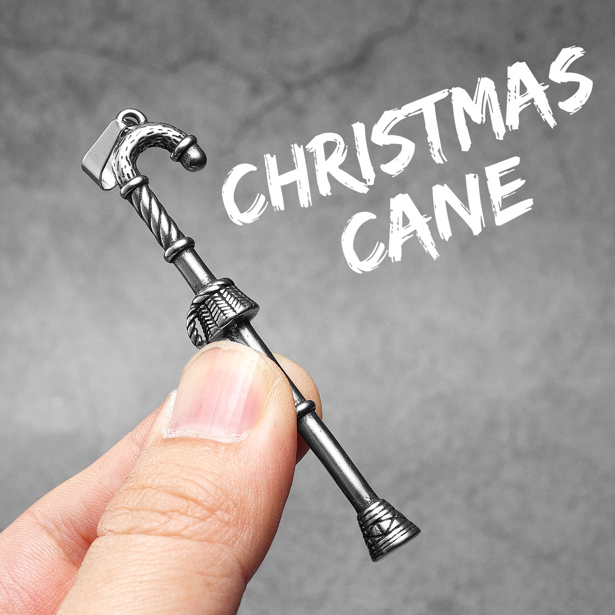 Christmas Collab |  Candy Cane Santa Clause Solid Stainless Steel Holiday Pendants