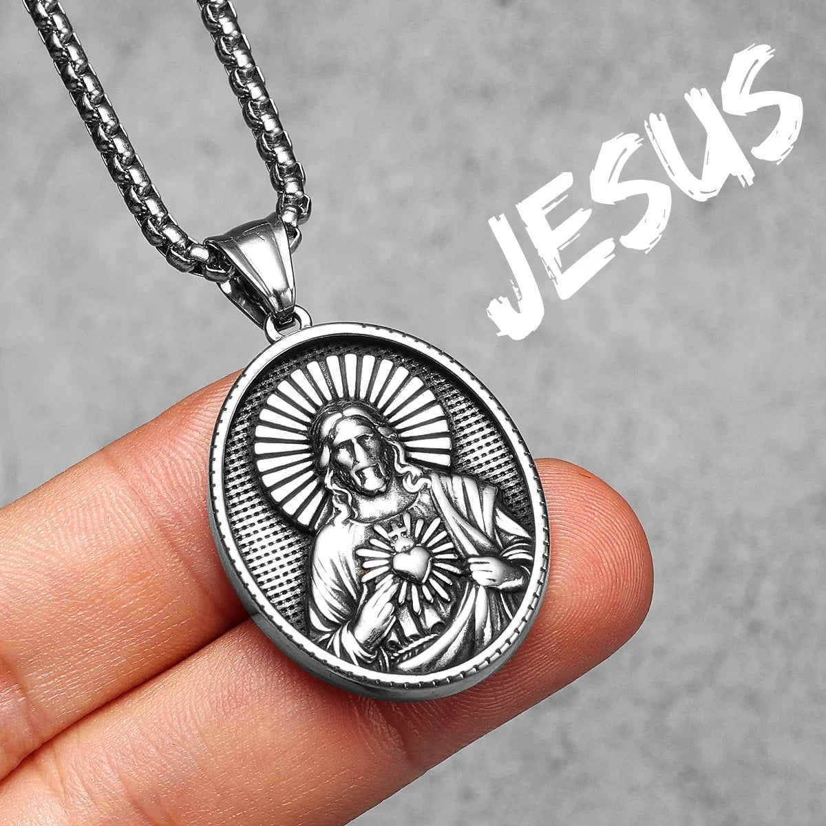 Cross Christian Collection |  Solid Stainless Steel Powerful Jesus Amulet Pendants