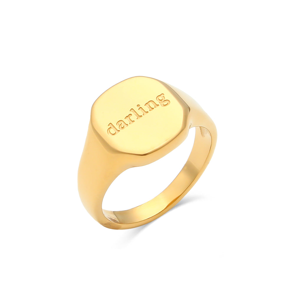 Believe In You | No Fade 18k Gold Over Stainless Steel Motivational Engraved Rings