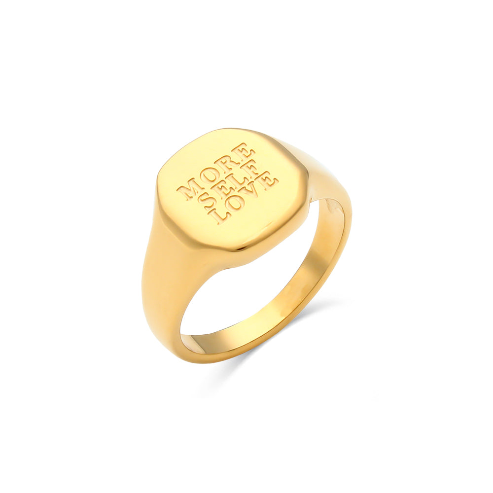 Believe In You | No Fade 18k Gold Over Stainless Steel Motivational Engraved Rings