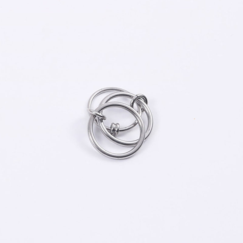 Solid Stainless Steel 18k Gold No Fade Multiple Layers Strand Loop Index Finger Rings