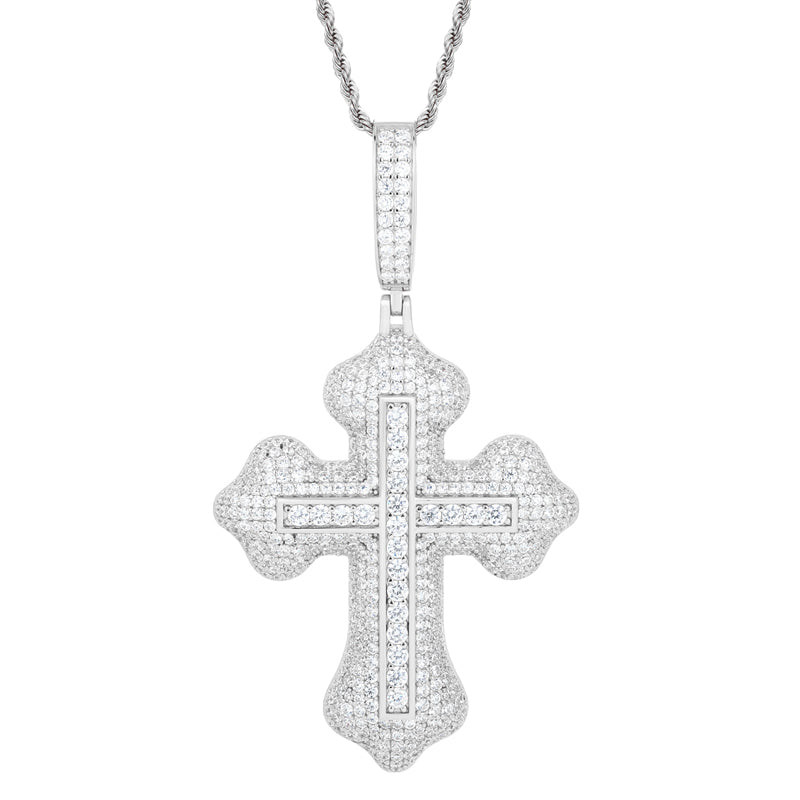 Spirit Within | Luxury Moissanite Diamond Solid 925 Silver Hip Hop  Cross Pendant