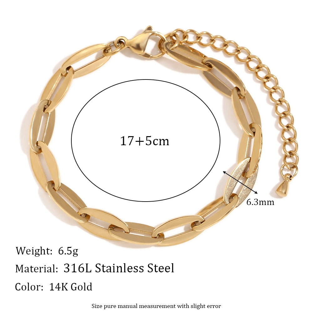 14k Gold Stainless Steel Waterproof 4/6/8/10mm Multi Size Stainless Steel Bow Tie Necklace