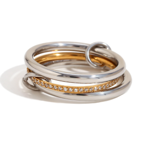 18k Gold Stainless Steel Three/Four Layers CZ Waterproof Rings