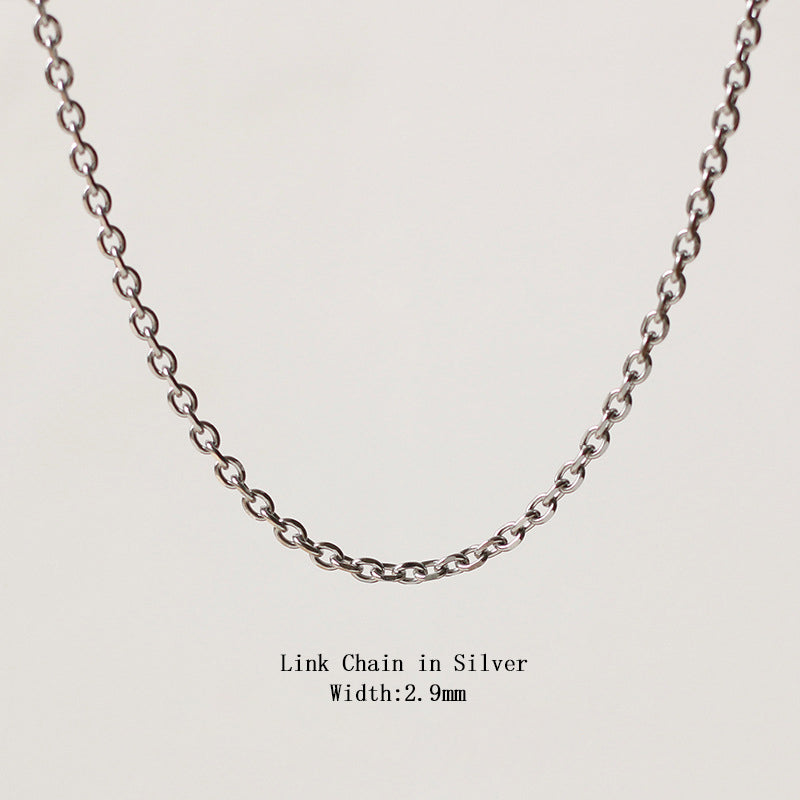 18k Gold Stainless Steel Thin Delicate Link Flower Coin Cuban Chain Layered Necklace