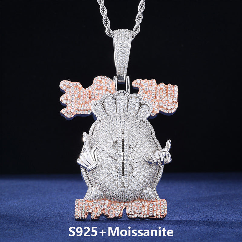 Goodfellas | F*ck You Pay Me Money Bag Moissanite Diamond FYPM Hip Hop Pendant