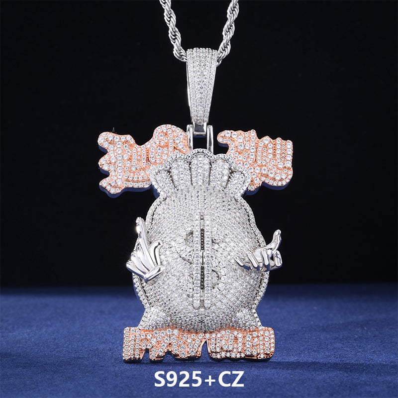 Goodfellas | F*ck You Pay Me Money Bag Moissanite Diamond FYPM Hip Hop Pendant