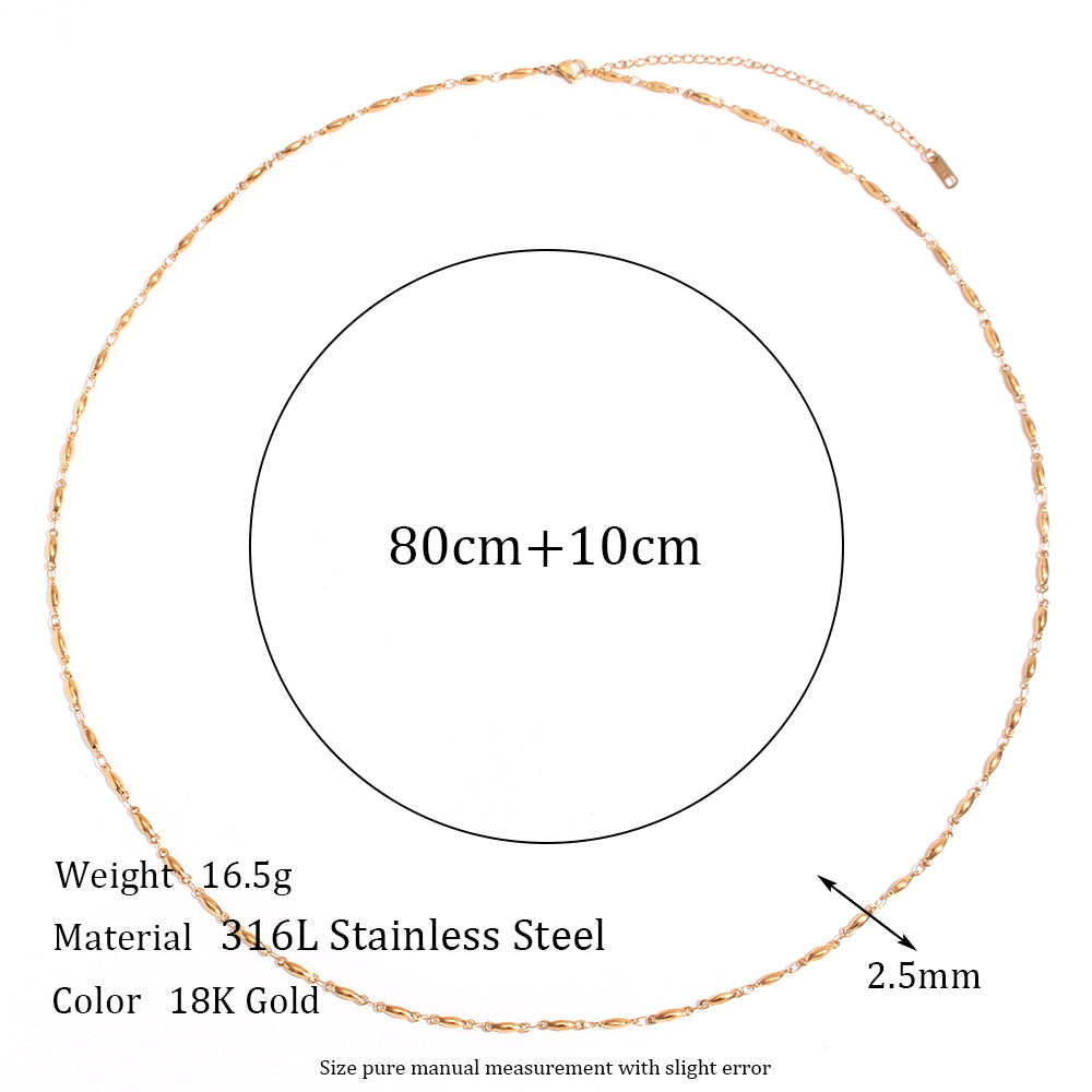 Street Style Summer Beach 18k Gold Waterproof Belly Body Waist Chain