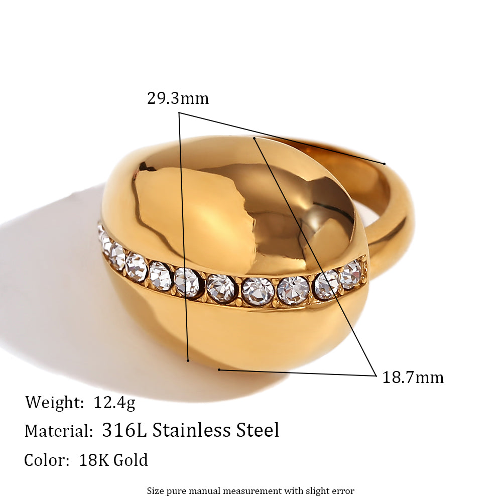 18k Gold Over Stainless Steel Princess Tear Drops Waterproof Necklace Earrings Jewelry Set