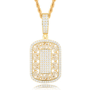 Dem Diamond Boys | Solid Silver Moissanite Diamond Dollar Sign Tag Hip Hop Pendants