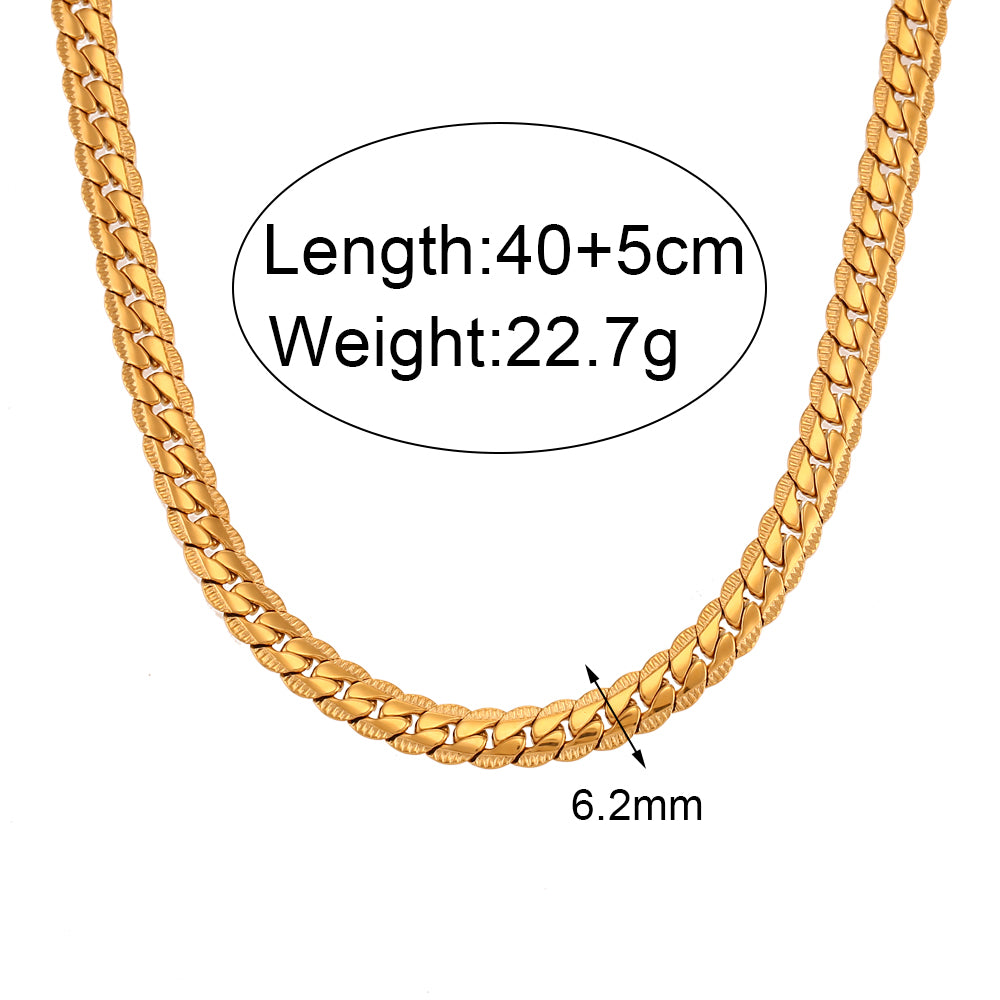 Ladies Bling 18k Gold Stainless Steel Hip Hop Heart Shape Jewelry Chain Necklaces