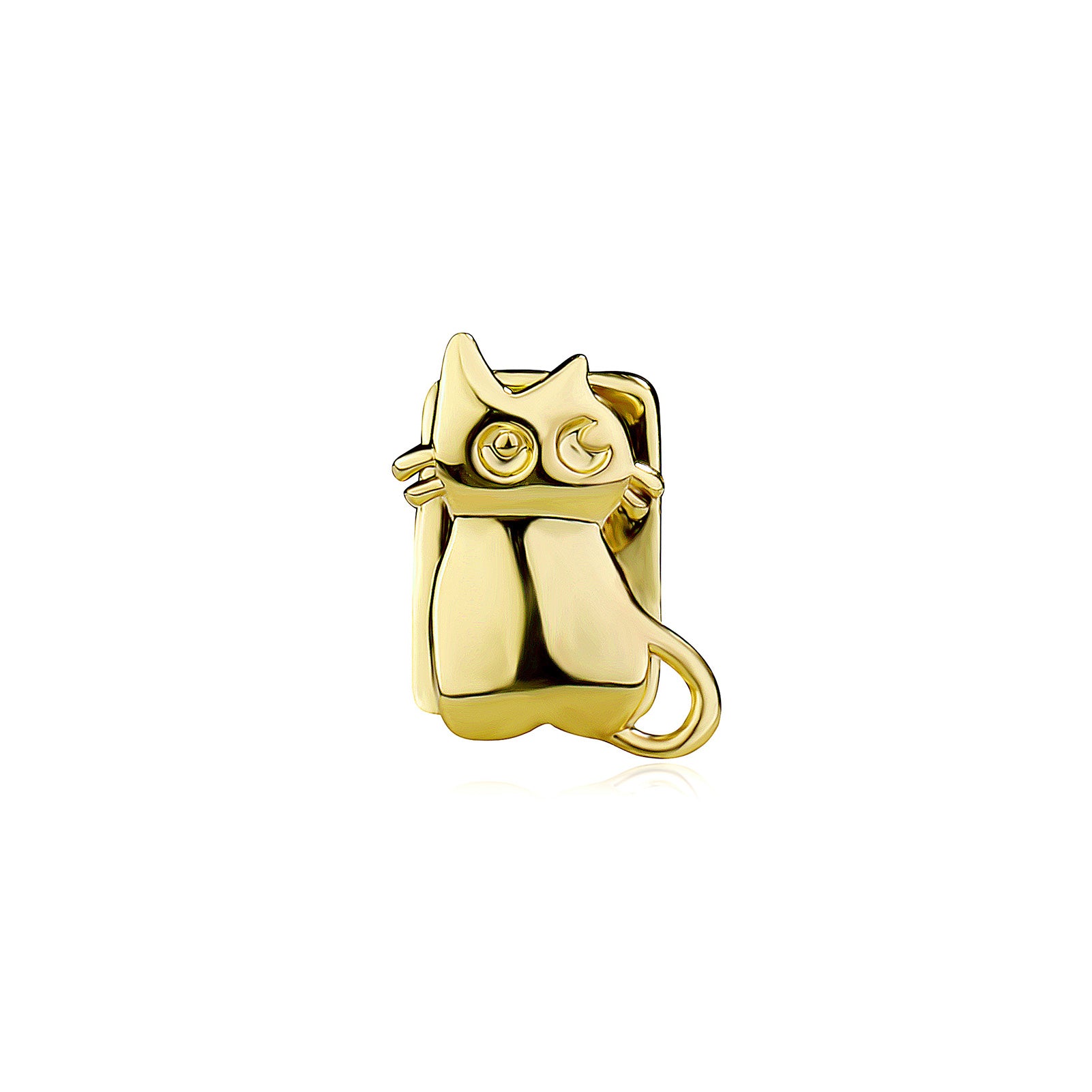 Single Cap | Animal Hip Hop Gold .925 Silver Tooth Cap Mouth Grillz