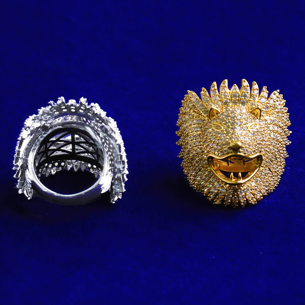 Lion Deco | VVS Diamond CZ 3D Art Deco Anime Luxury 5AA+ Iced Lion Rings
