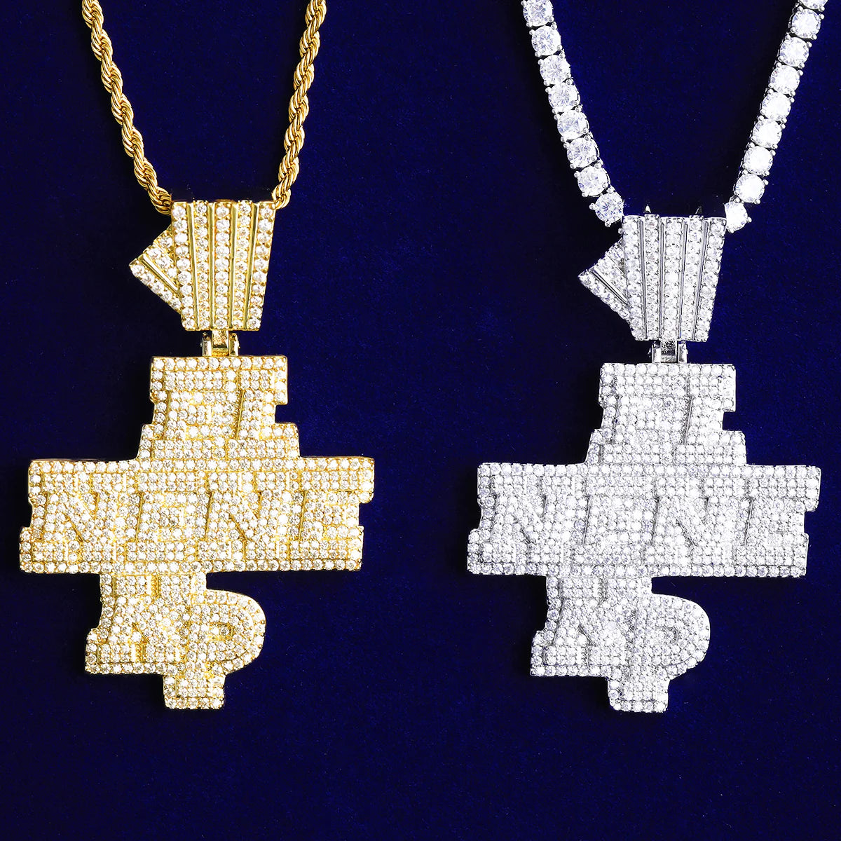 Iced Blinged Out El Ne Ne Kp 5AA+ VVS Diamond CZ Hip Hop Pendant