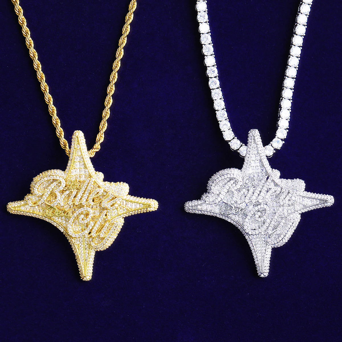Ballers De La City | Inspired Hip Hop VVS Diamond CZ Blinged Out Pendant