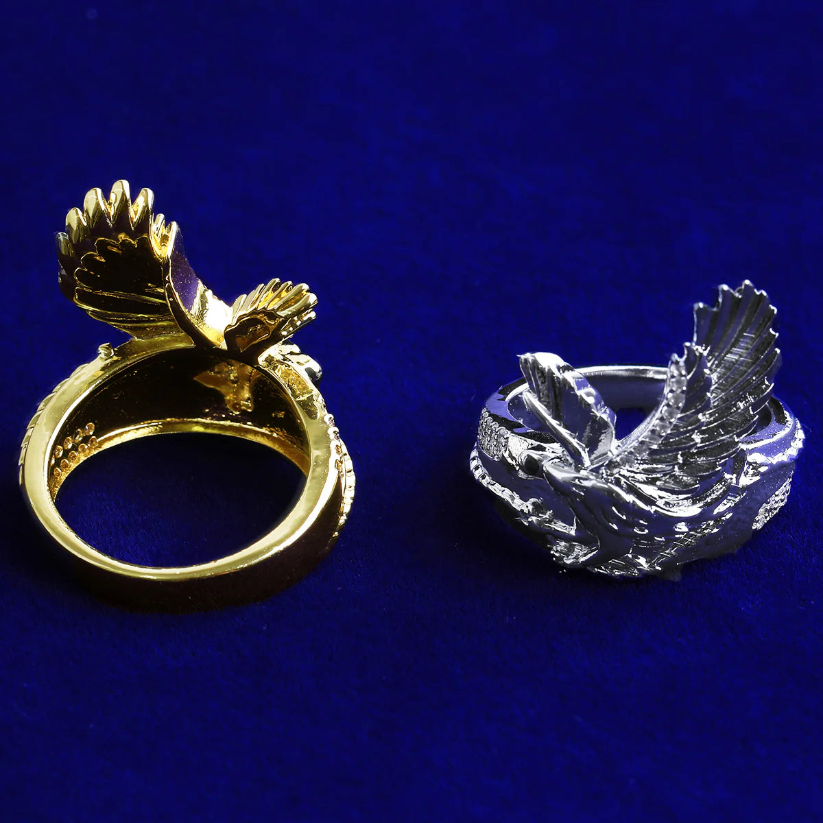 High Life | Luxury Iced Blinged Out Soaring Eagle VVS Diamond Hip Hop Rings
