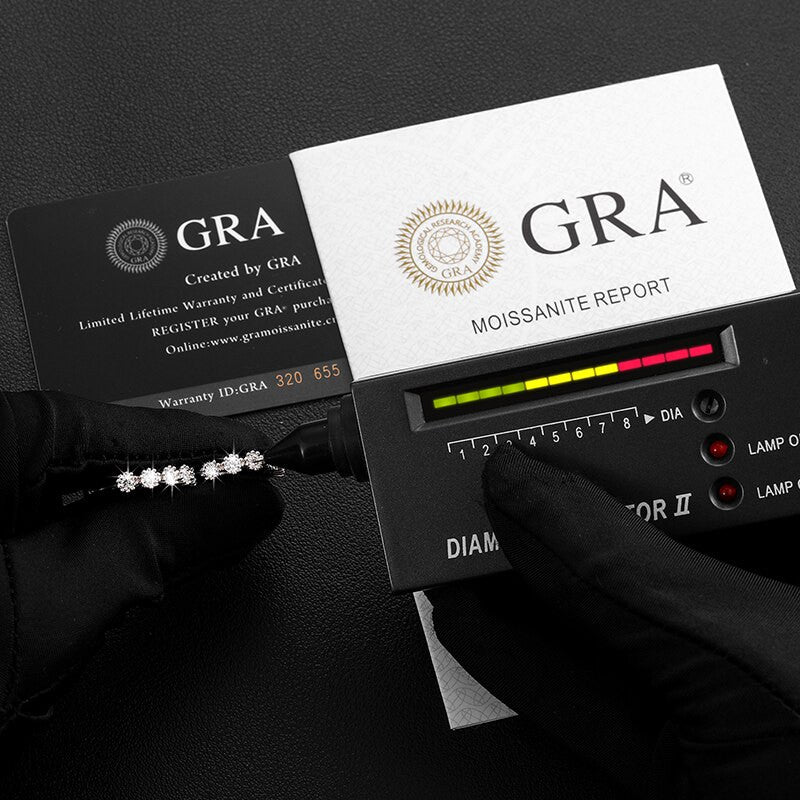 Genuine VVS 3.6ctw Diamond Hoop Solid Sterling Silver Casual Bling Hip Hop Earrings