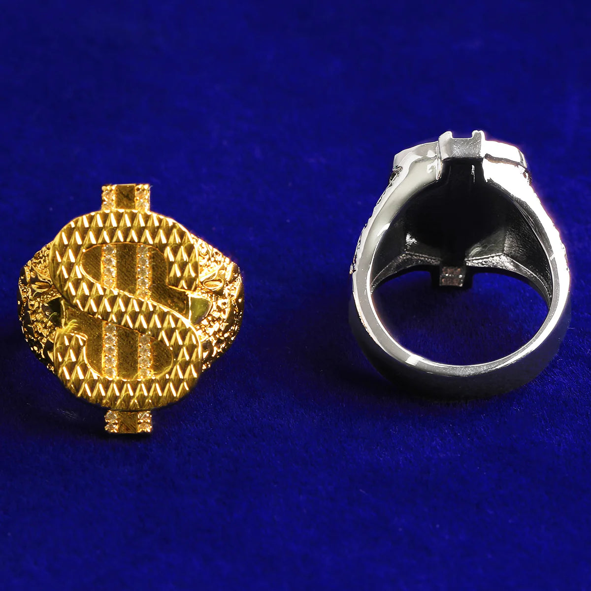 Boss Dollars | 5AA+ Luxury VVS Diamond CZ Hip Hop Dollar Sign Rings