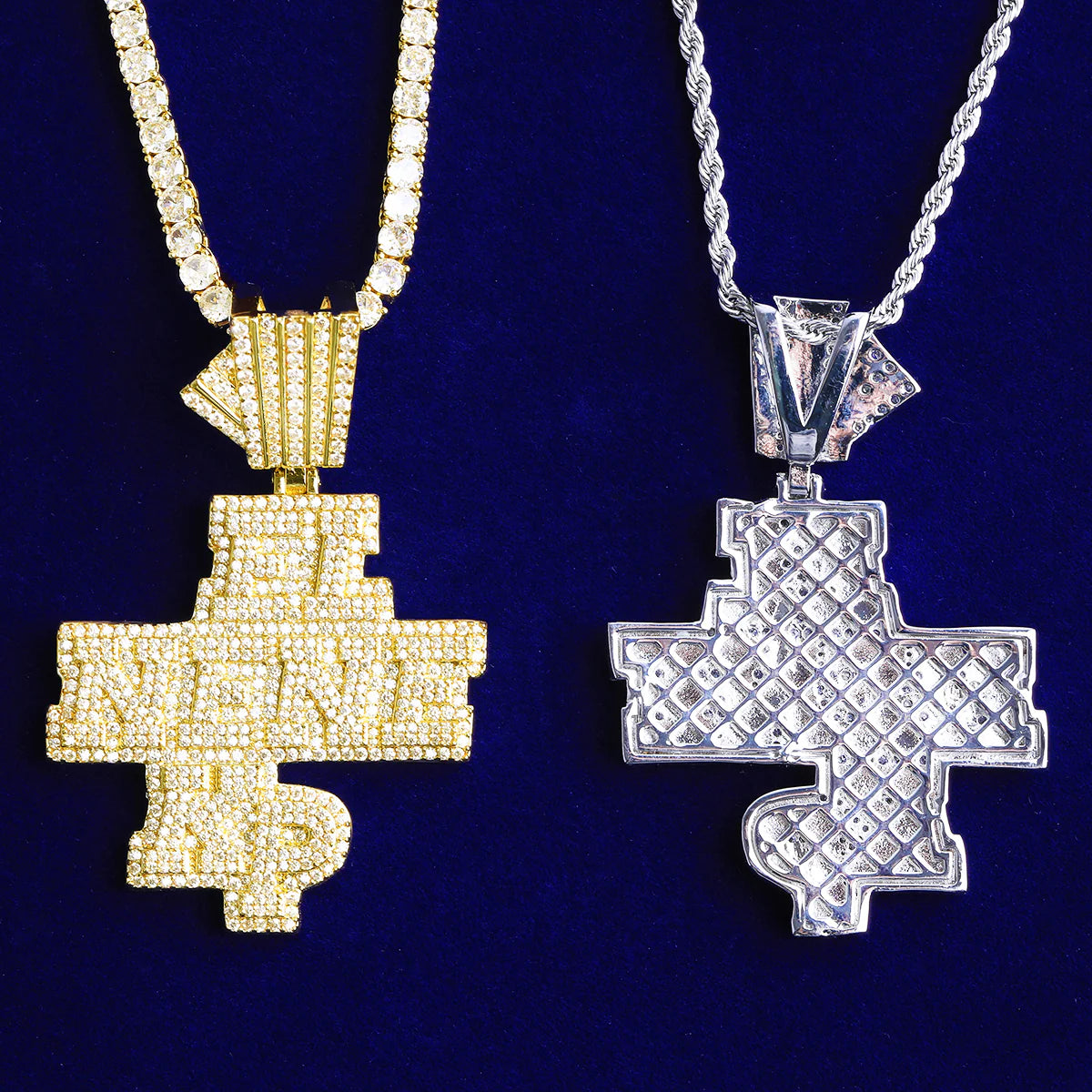 Iced Blinged Out El Ne Ne Kp 5AA+ VVS Diamond CZ Hip Hop Pendant