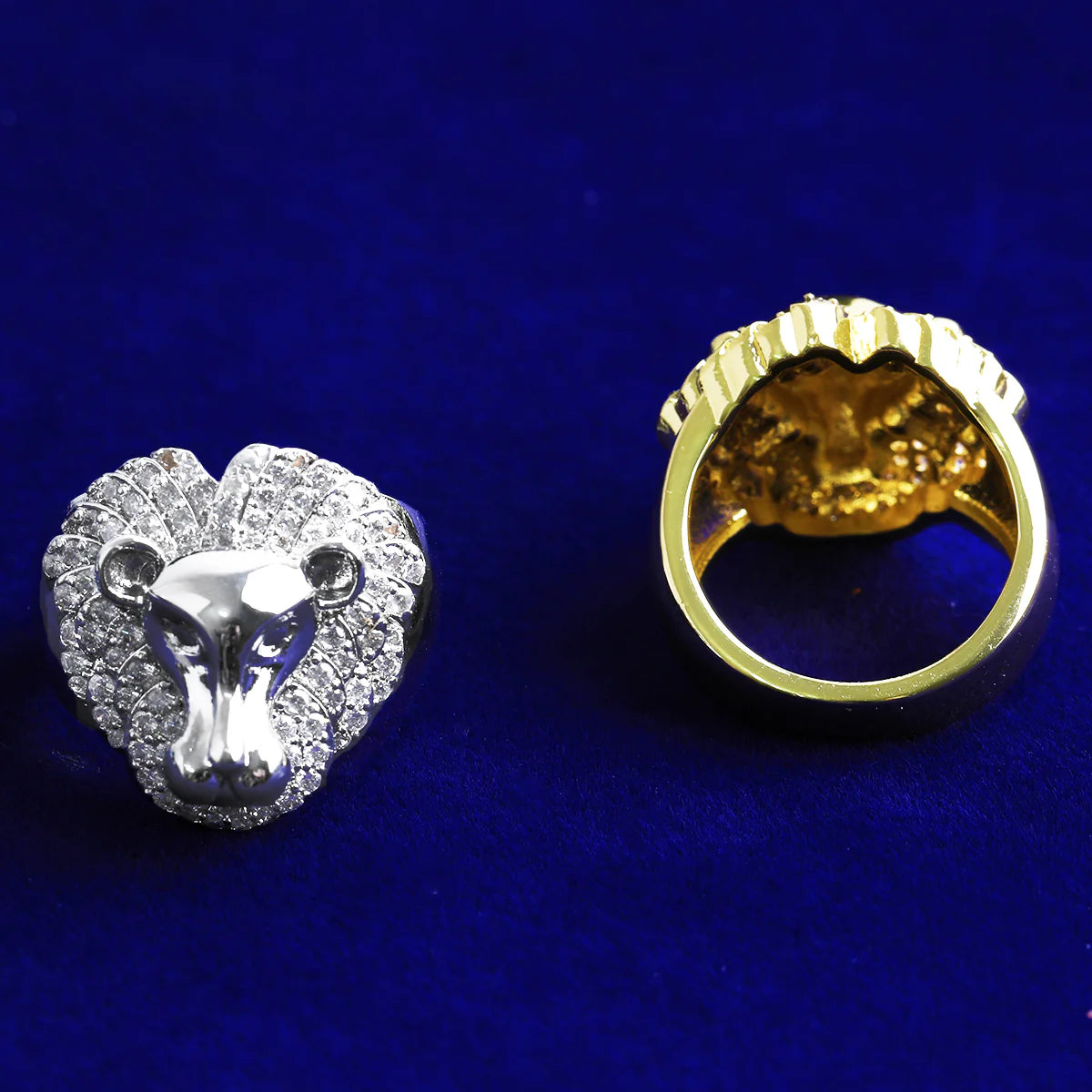 Retro Lion Heart | VVS Diamond CZ Luxury 5AA+ Iced Blinged Out Lion Mane Rings