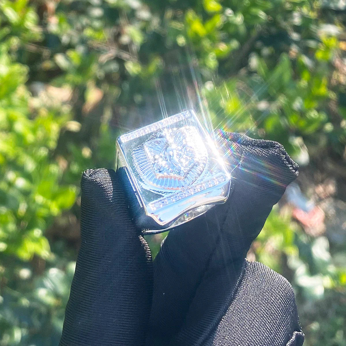 Ascend | Luxury 4 Prong Set Iced Blinged Out Ascending Jesus Hip Hop Rings