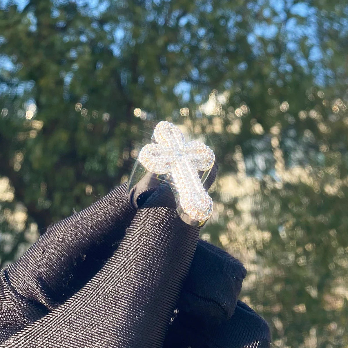 Held High | VVS Diamond CZ 5AA+ Cross Iced Blinged Out Luxury Rings