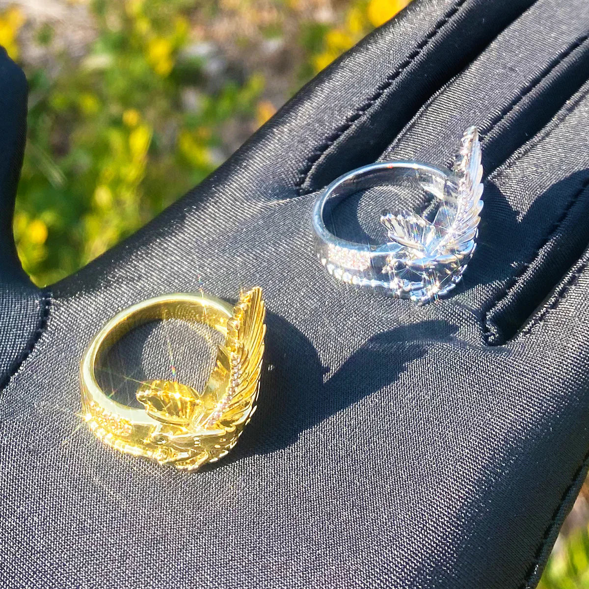 High Life | Luxury Iced Blinged Out Soaring Eagle VVS Diamond Hip Hop Rings