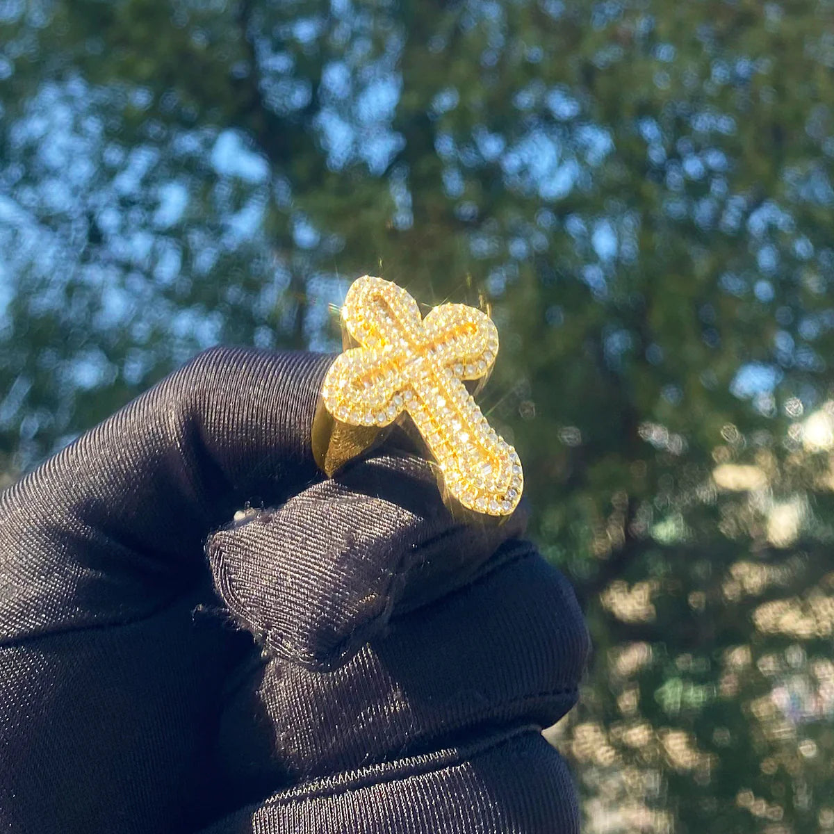 Held High | VVS Diamond CZ 5AA+ Cross Iced Blinged Out Luxury Rings