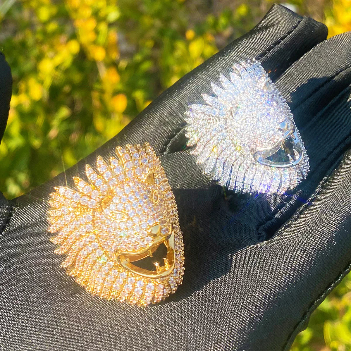 Lion Deco | VVS Diamond CZ 3D Art Deco Anime Luxury 5AA+ Iced Lion Rings