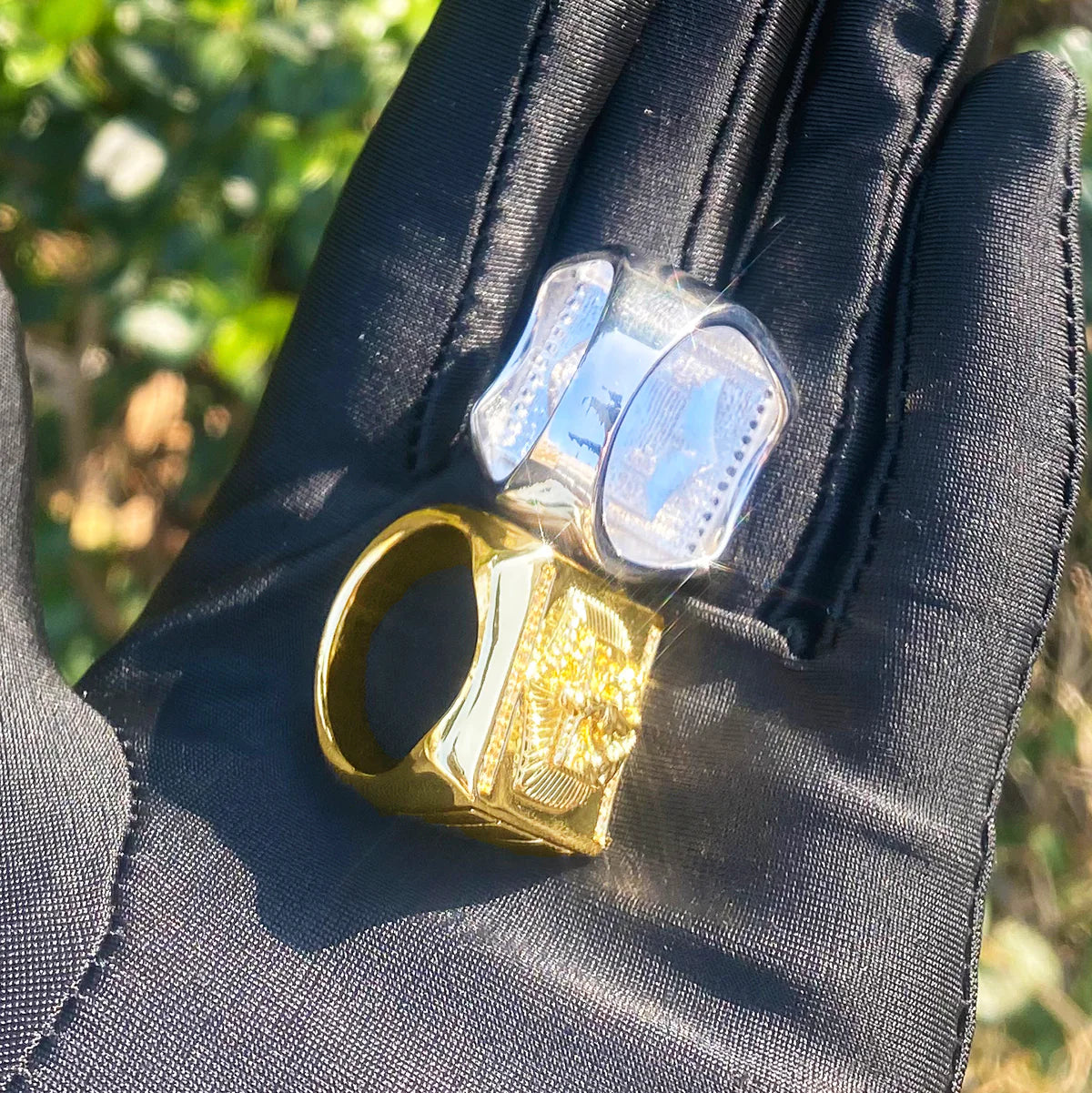 Ascend | Luxury 4 Prong Set Iced Blinged Out Ascending Jesus Hip Hop Rings
