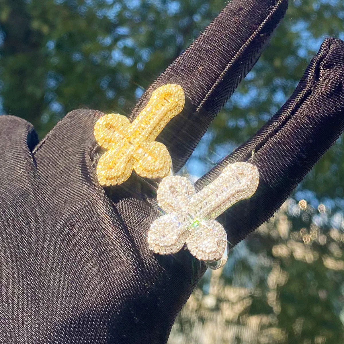 Held High | VVS Diamond CZ 5AA+ Cross Iced Blinged Out Luxury Rings