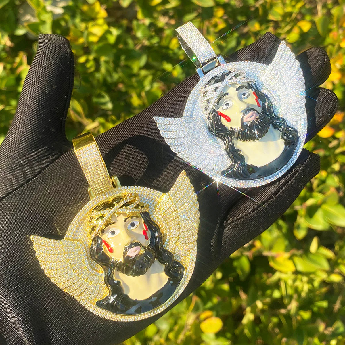 Wings Of Salvation | VVS Diamond CZ 5AA+ Luxury Jesus Piece Hip Hop Pendant
