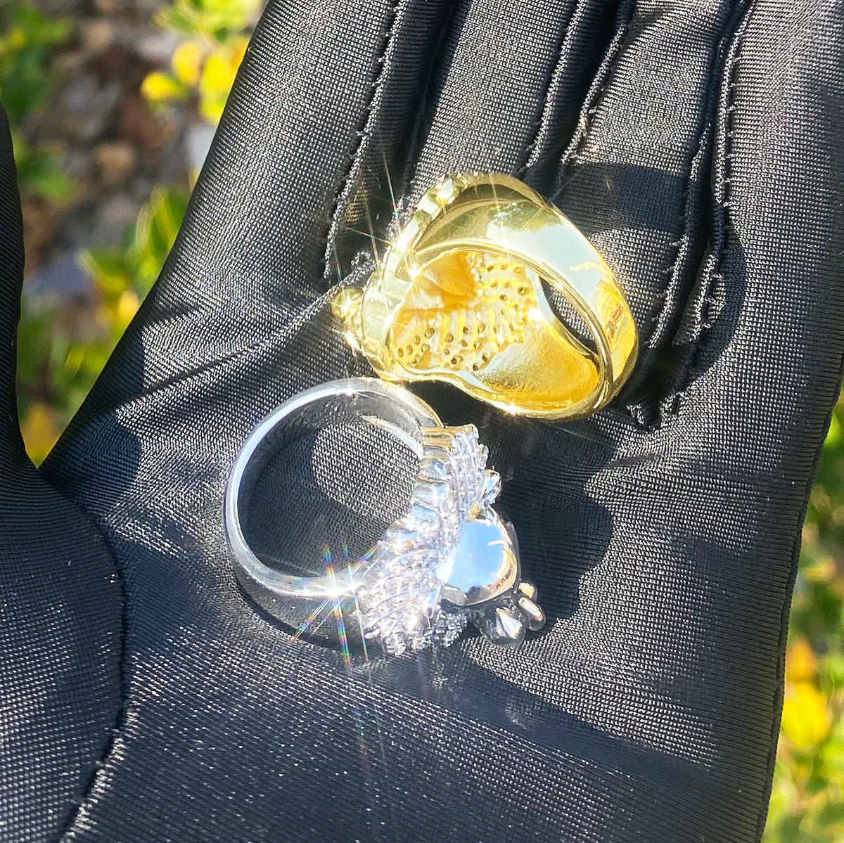 Retro Lion Heart | VVS Diamond CZ Luxury 5AA+ Iced Blinged Out Lion Mane Rings