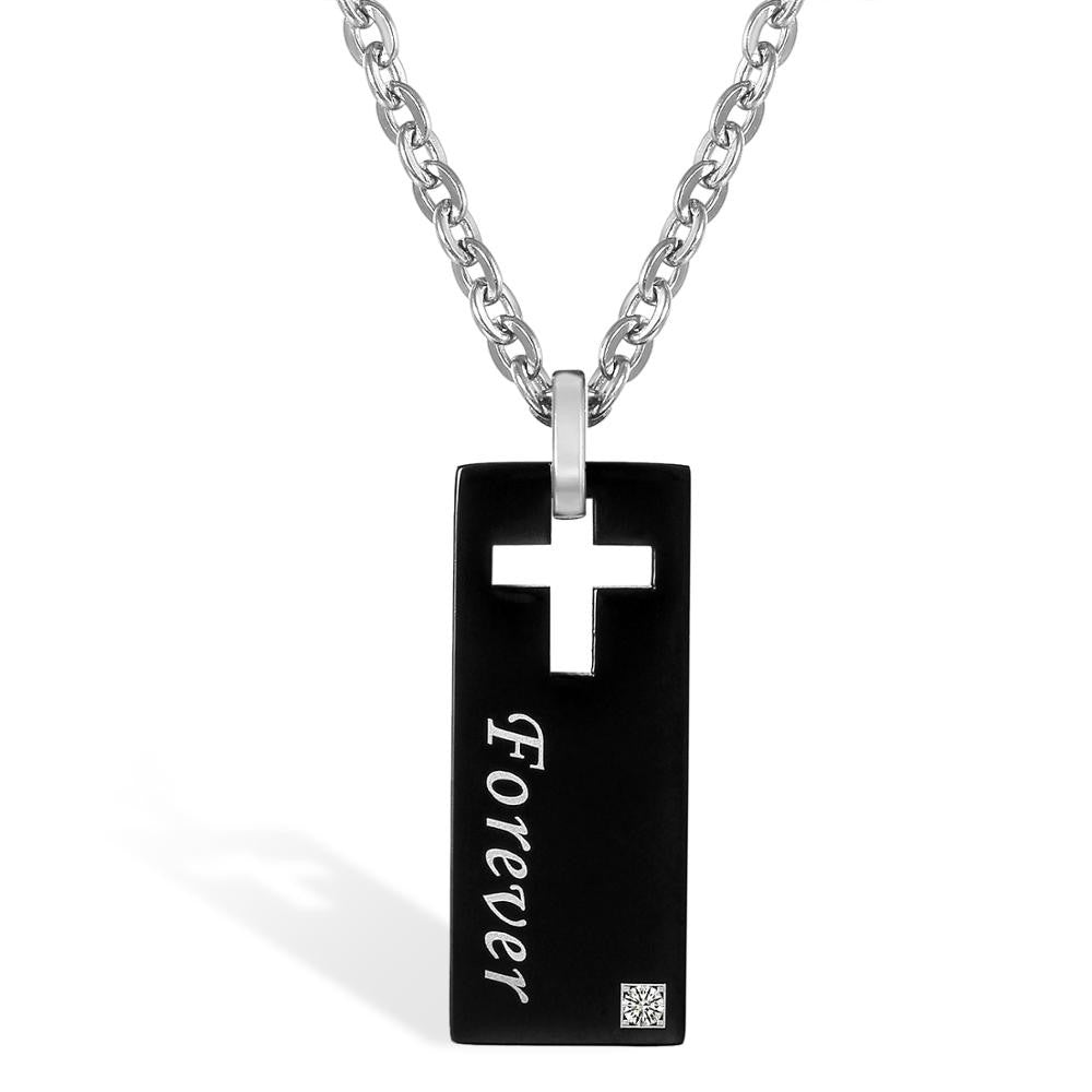 Love Forever Always Couples No Fade Stainless Steel Pendant Necklaces