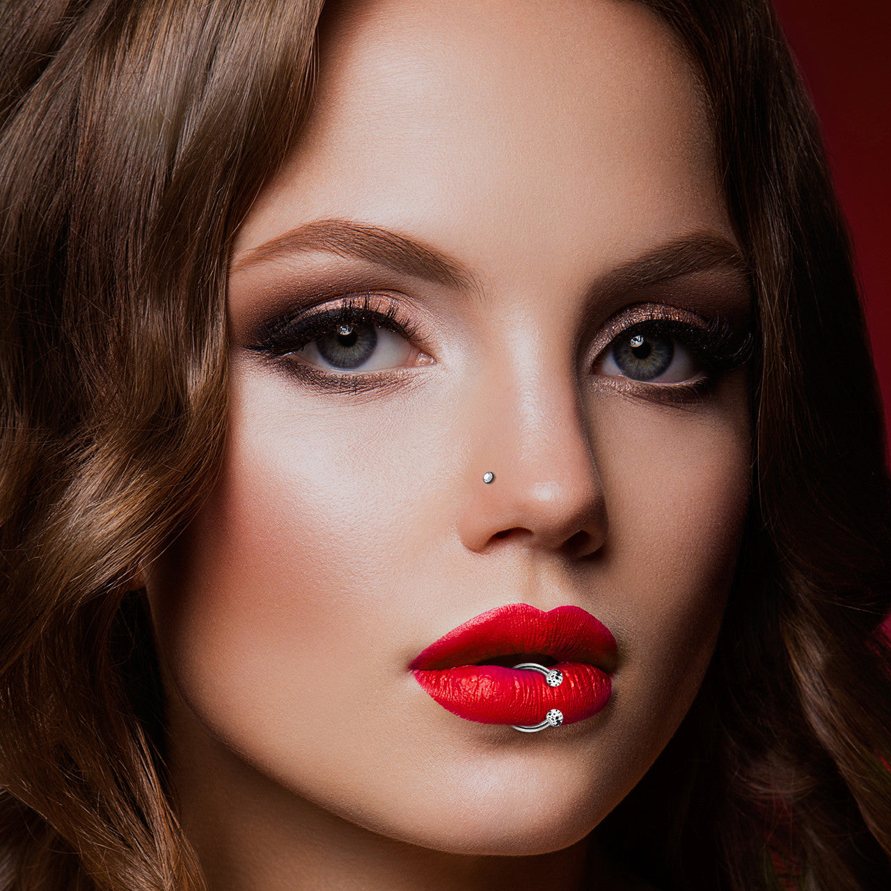 Mens Womens 36 Piece No Fade Stainless Steel Lip,Nose,Tragus Piercing Earrings Studs