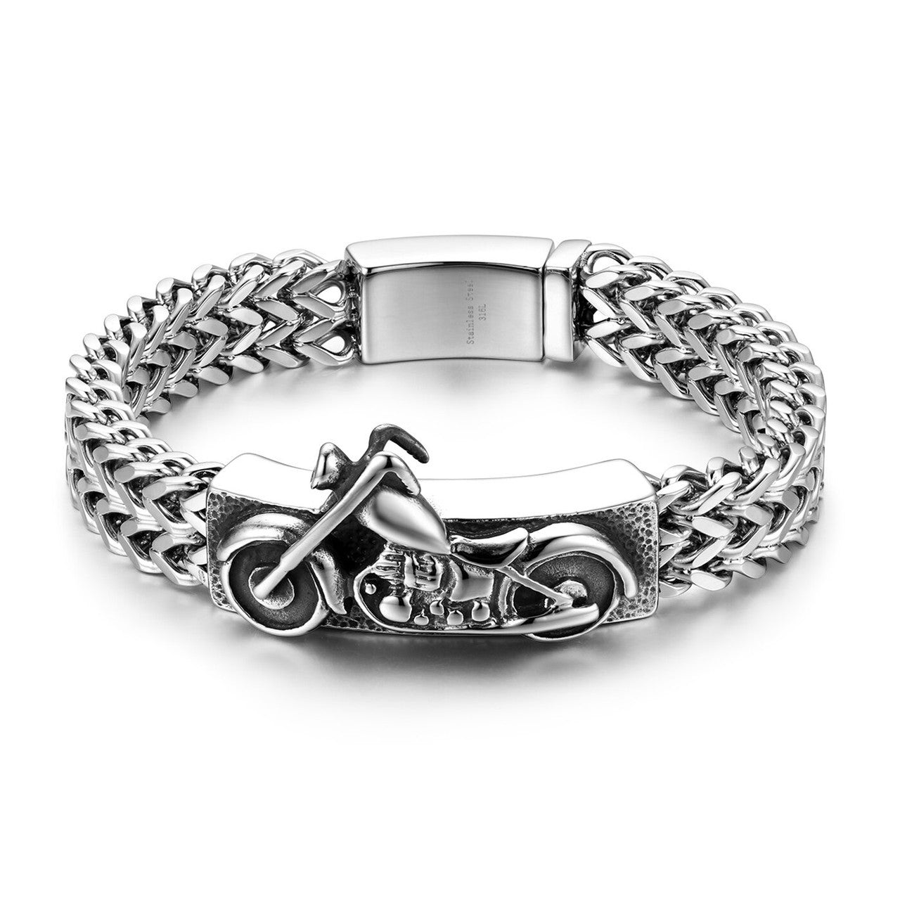 Mens No Fade Stainless Steel Chopper Motorcycle Street Wear Bracelets