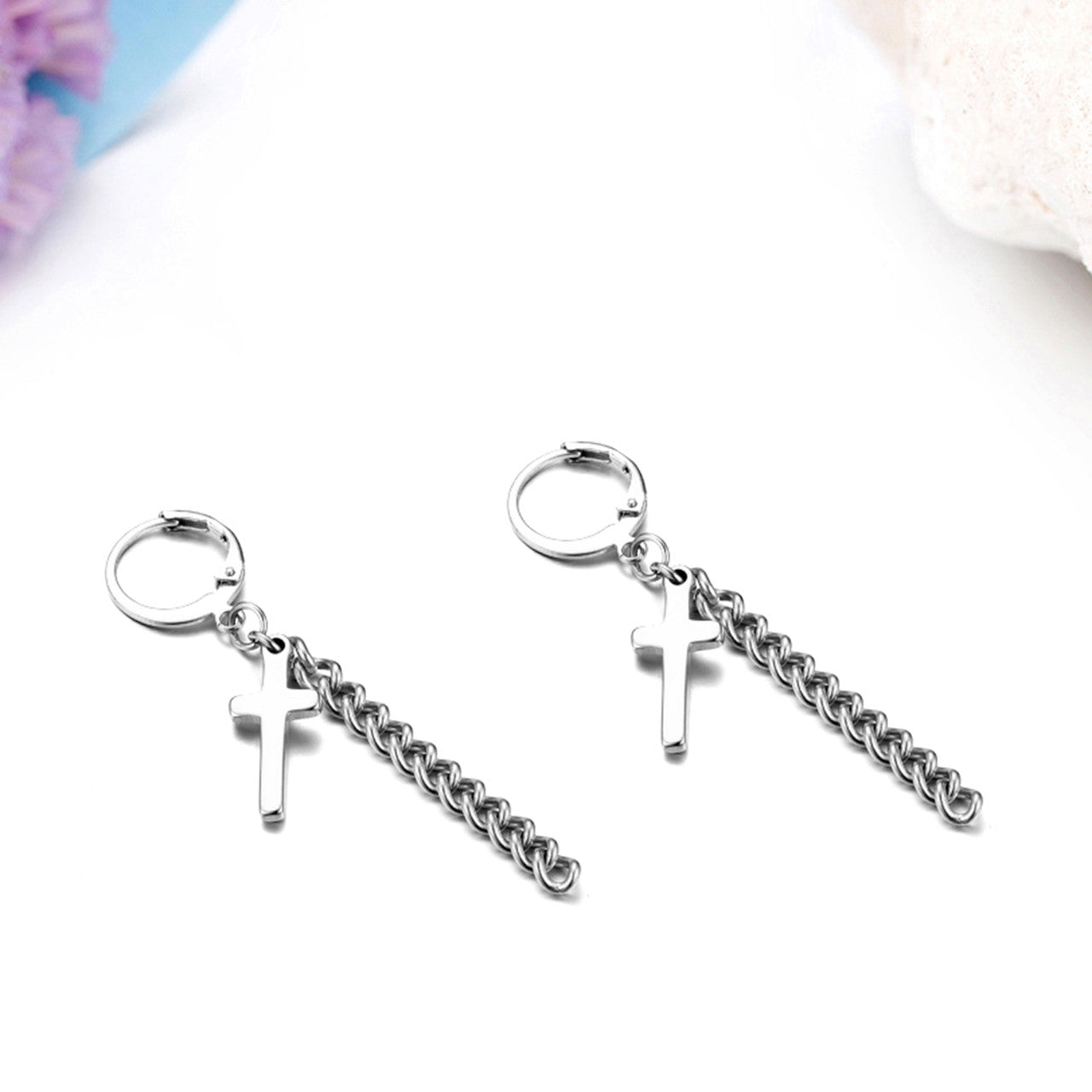 Dangle Silver Gold Black Tassel Drop Classic No Tarnish Stainless Steel Earrings