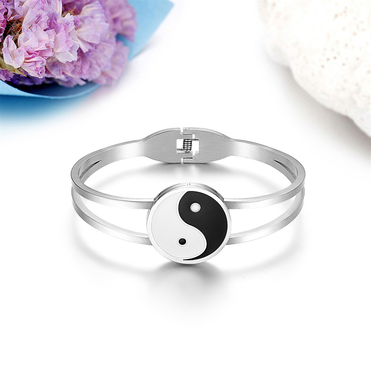 Classic No Fade Tai Yin Yang Stainless Steel High Fashion Bracelets