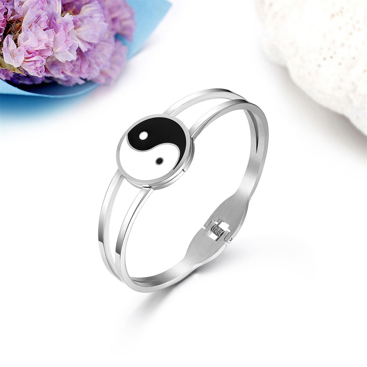 Classic No Fade Tai Yin Yang Stainless Steel High Fashion Bracelets