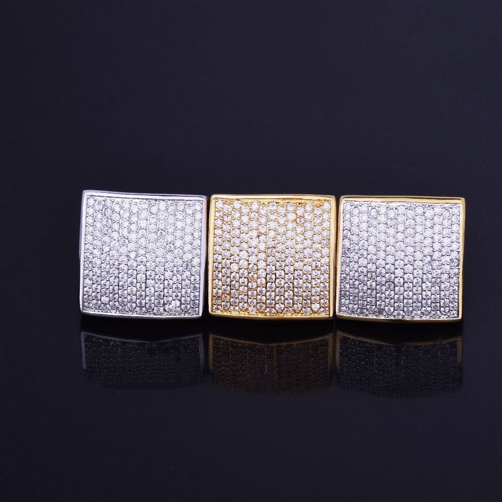 Flawless Ice Block | Micro Pave Flooded Ice 18k Gold .925 Silver Big Boy Bling Ring