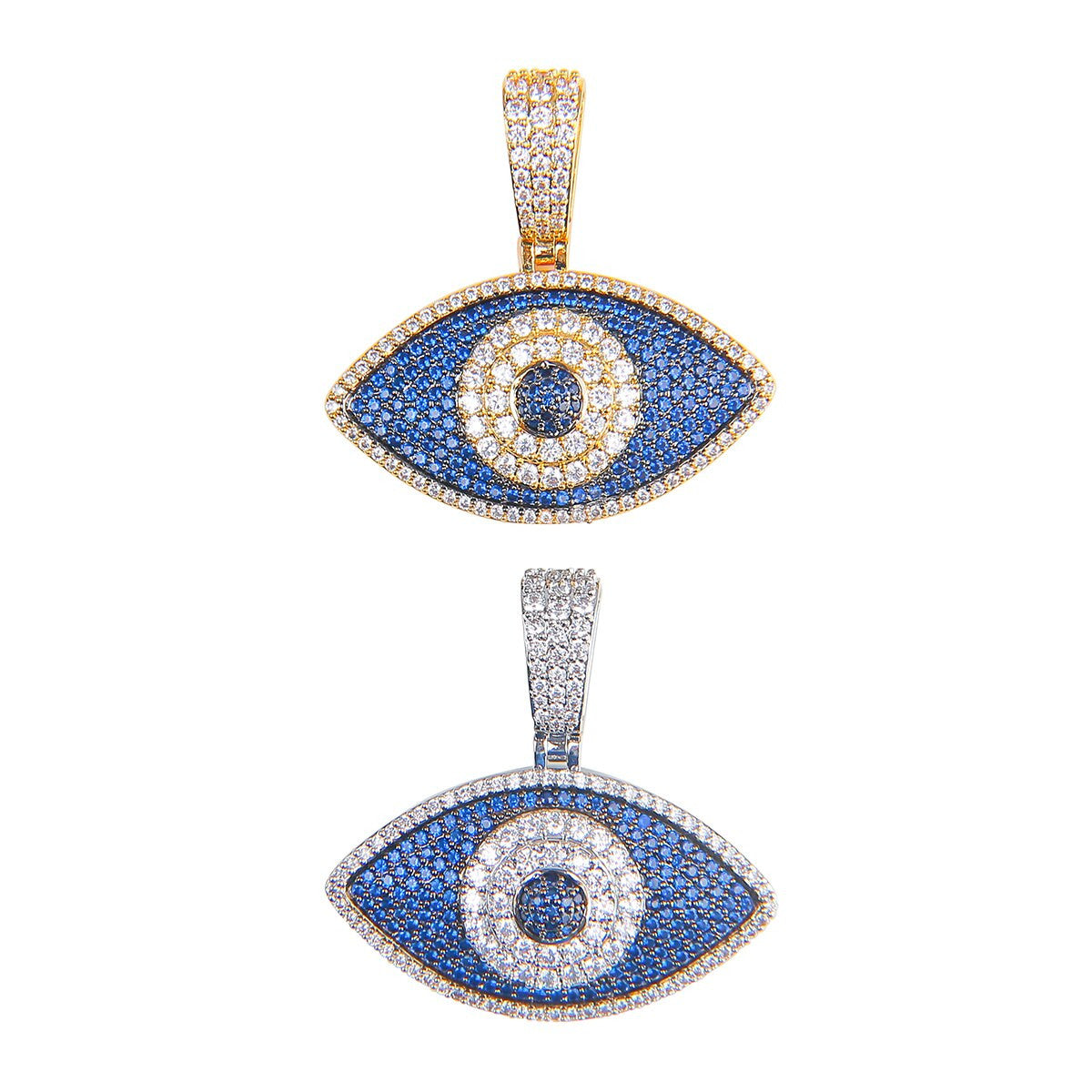 The All Seeing | VVS Diamond CZ Flooded Ice Eye Hip Hop Pendant Chain Necklace