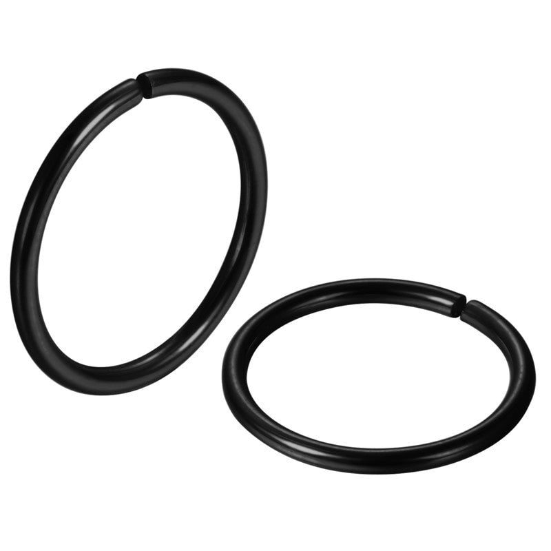 5 Piece Ladies Simple Ear Nose Piercing Mini Hoop Stainless Steel Earrings