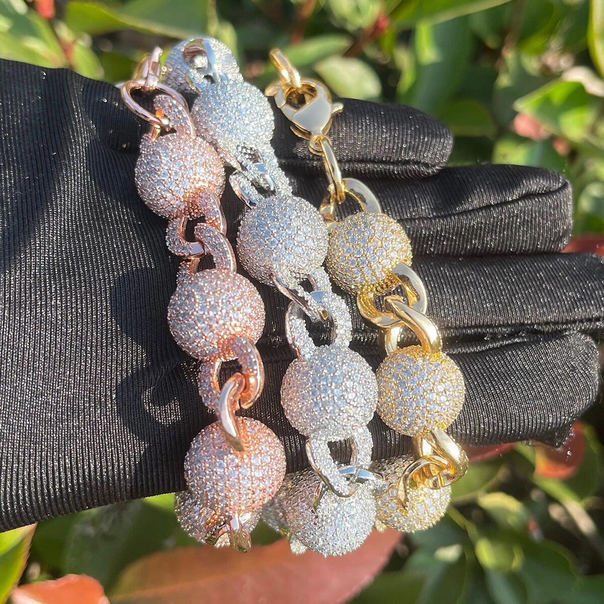 MR. BIG BALLS | VVS Diamond CZ 15mm Iced Blinged Out Hip Hop Prong Set Bracelet