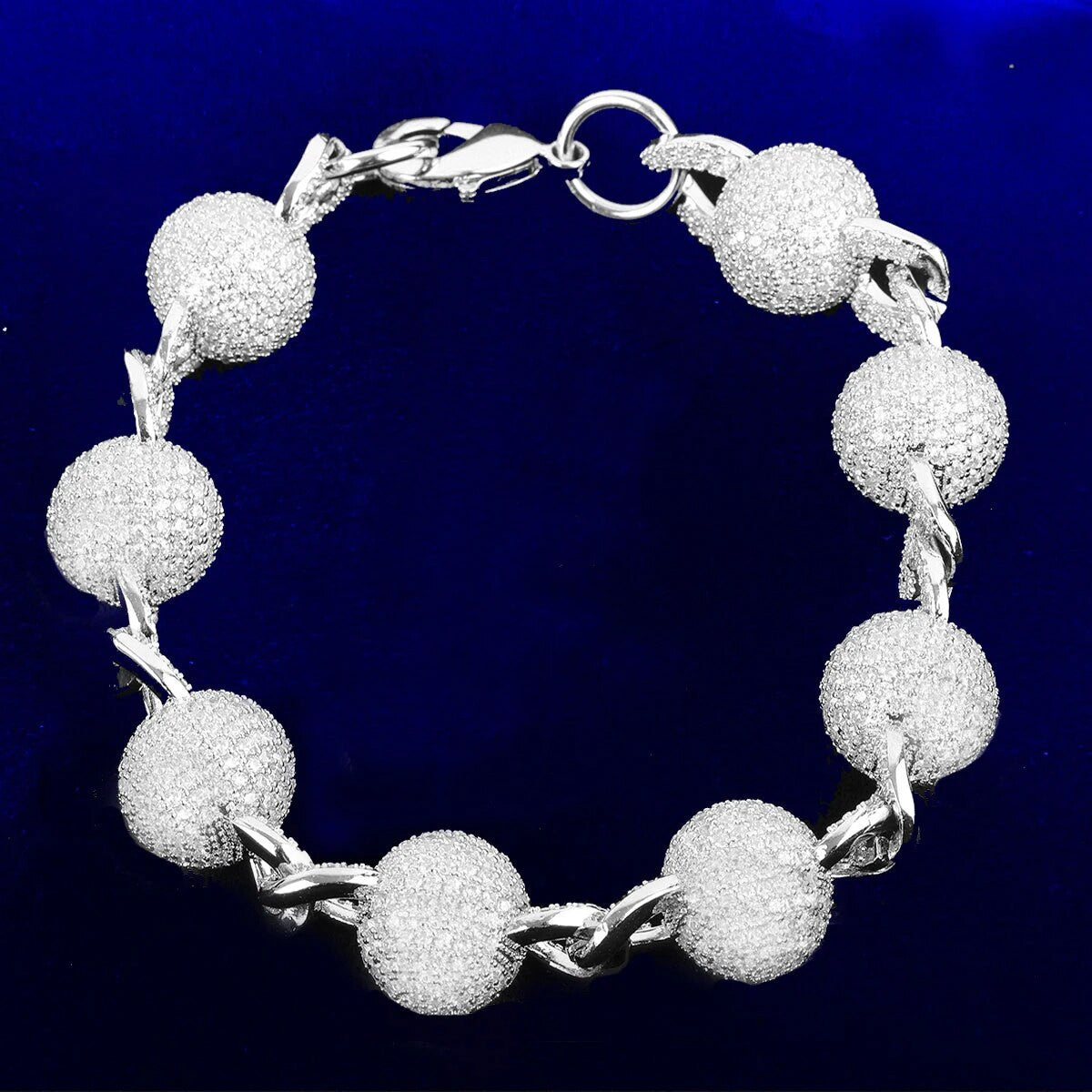 MR. BIG BALLS | VVS Diamond CZ 15mm Iced Blinged Out Hip Hop Prong Set Bracelet
