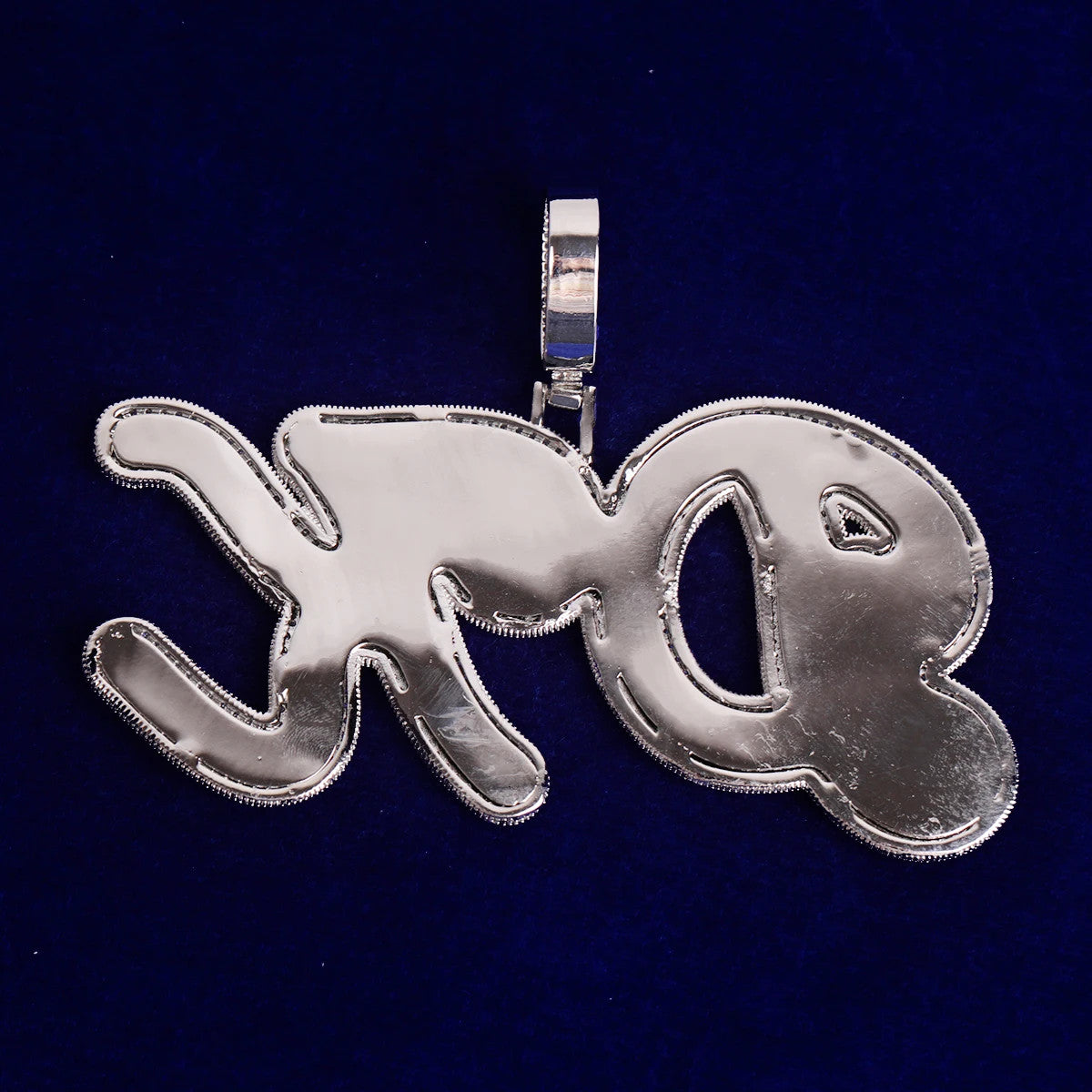 Scripted | Iced Prong Set VVS Diamond CZ Customized Hip Hop Nameplate Pendant