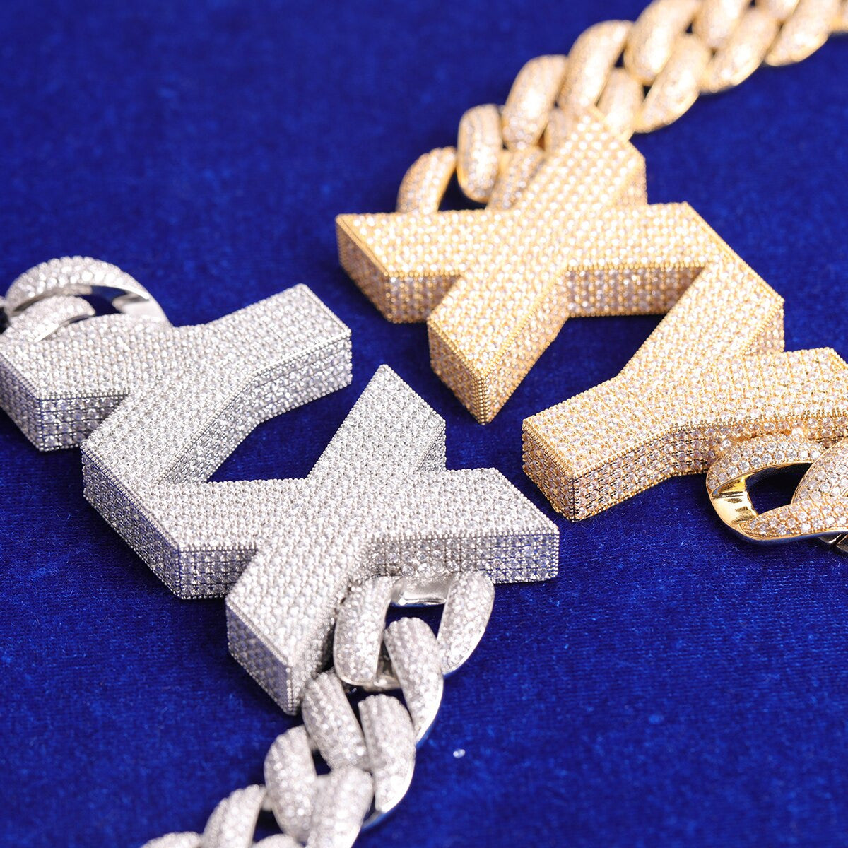 Brick City | VVS Diamond Custom Letters Cuban Link Hip Hop Nameplate Pendant