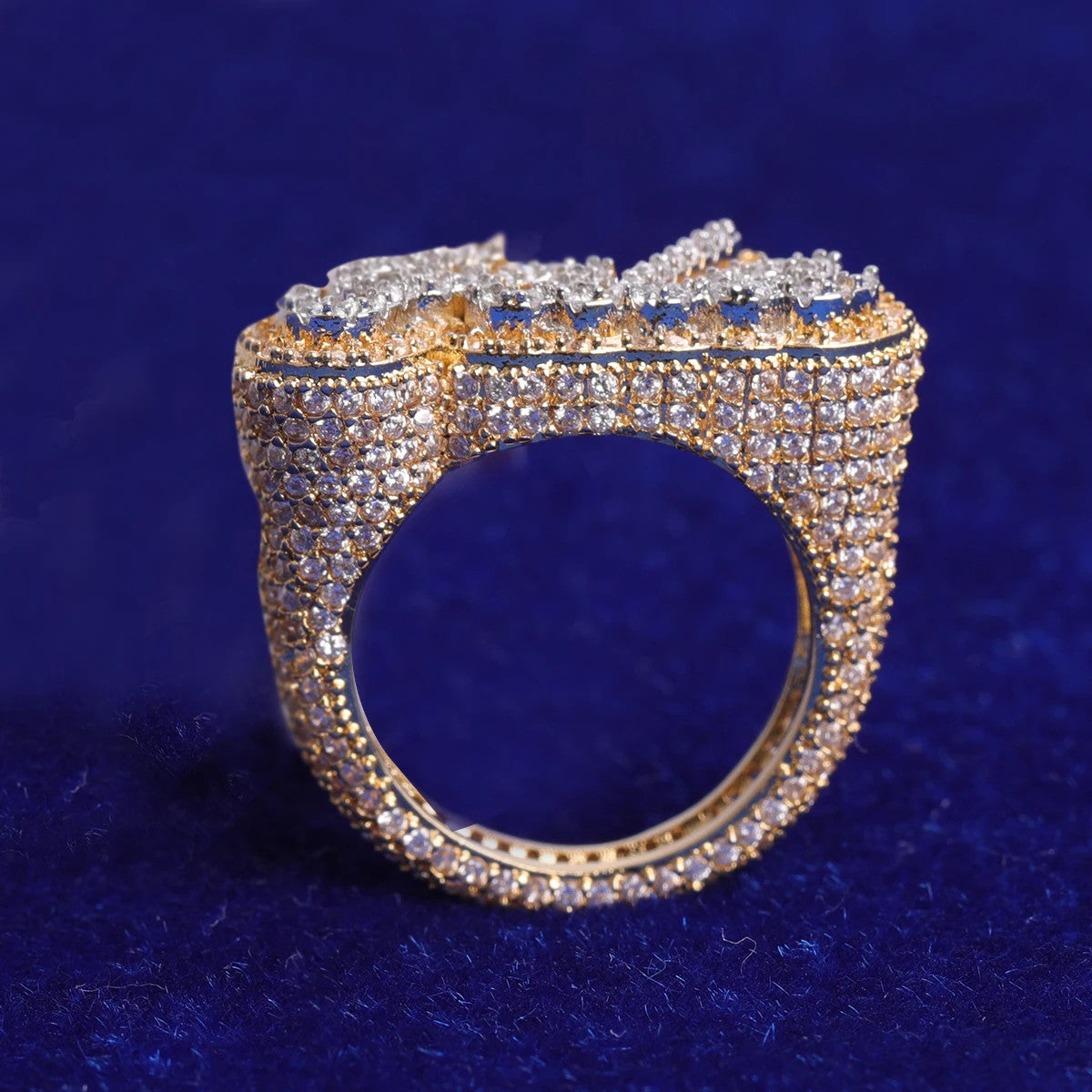 Kiss The Ring | Custom Made Iced Blinged Out VVS Diamond CZ Hip Hop Rings